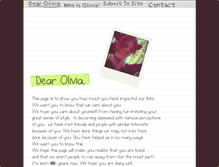 Tablet Screenshot of dear-olivia.com